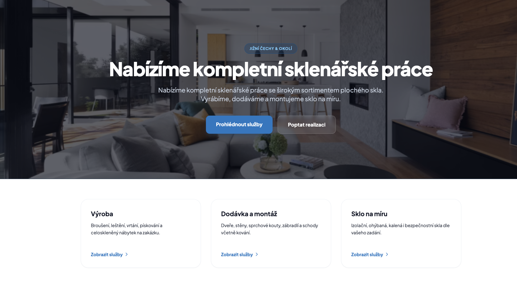 Sklenářské práce